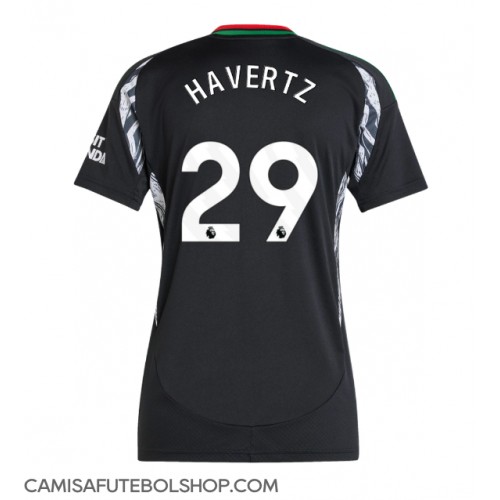 Camisa de time de futebol Arsenal Kai Havertz #29 Replicas 2º Equipamento Feminina 2024-25 Manga Curta